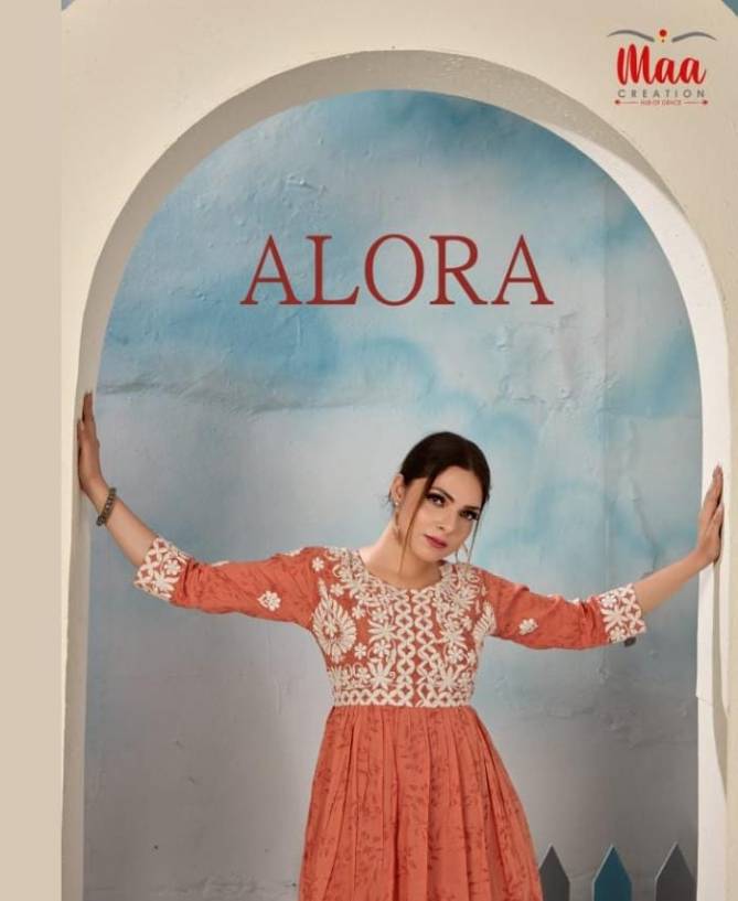 Alora By Maa 1001-1004 Short Designer Kurtis Catalog
